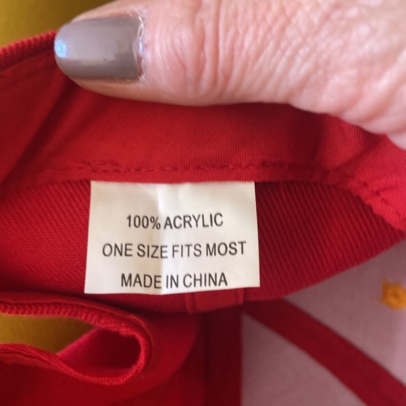 Harley Davidson Red with Flames Logo Ballcap - Picture 6 of 6